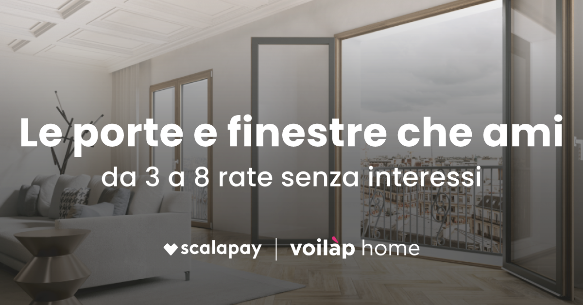Infissi a rate con Scalapay